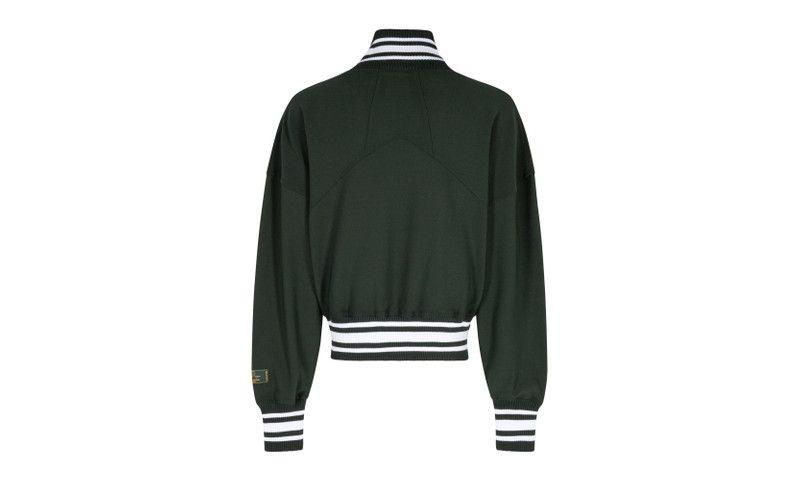 Rhude Polyester Ribbed Track Jacket "Forest Green" outlook