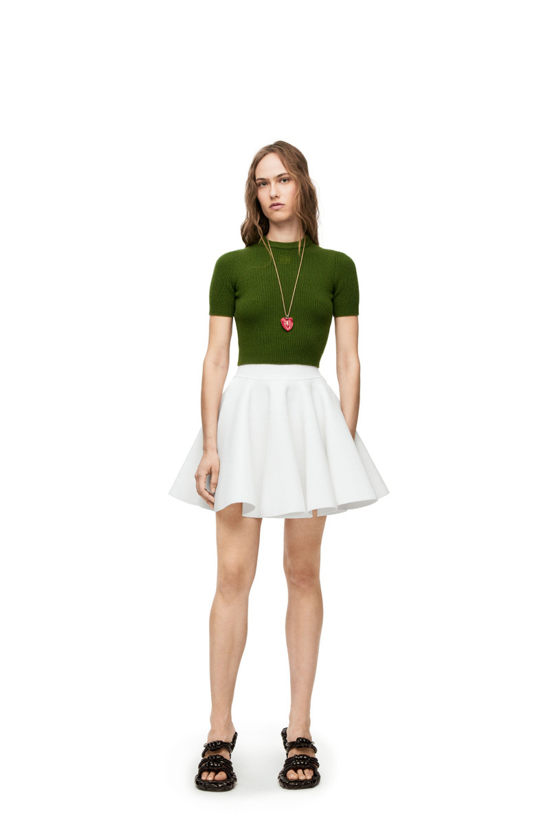 Loewe Cropped sweater in cashmere outlook