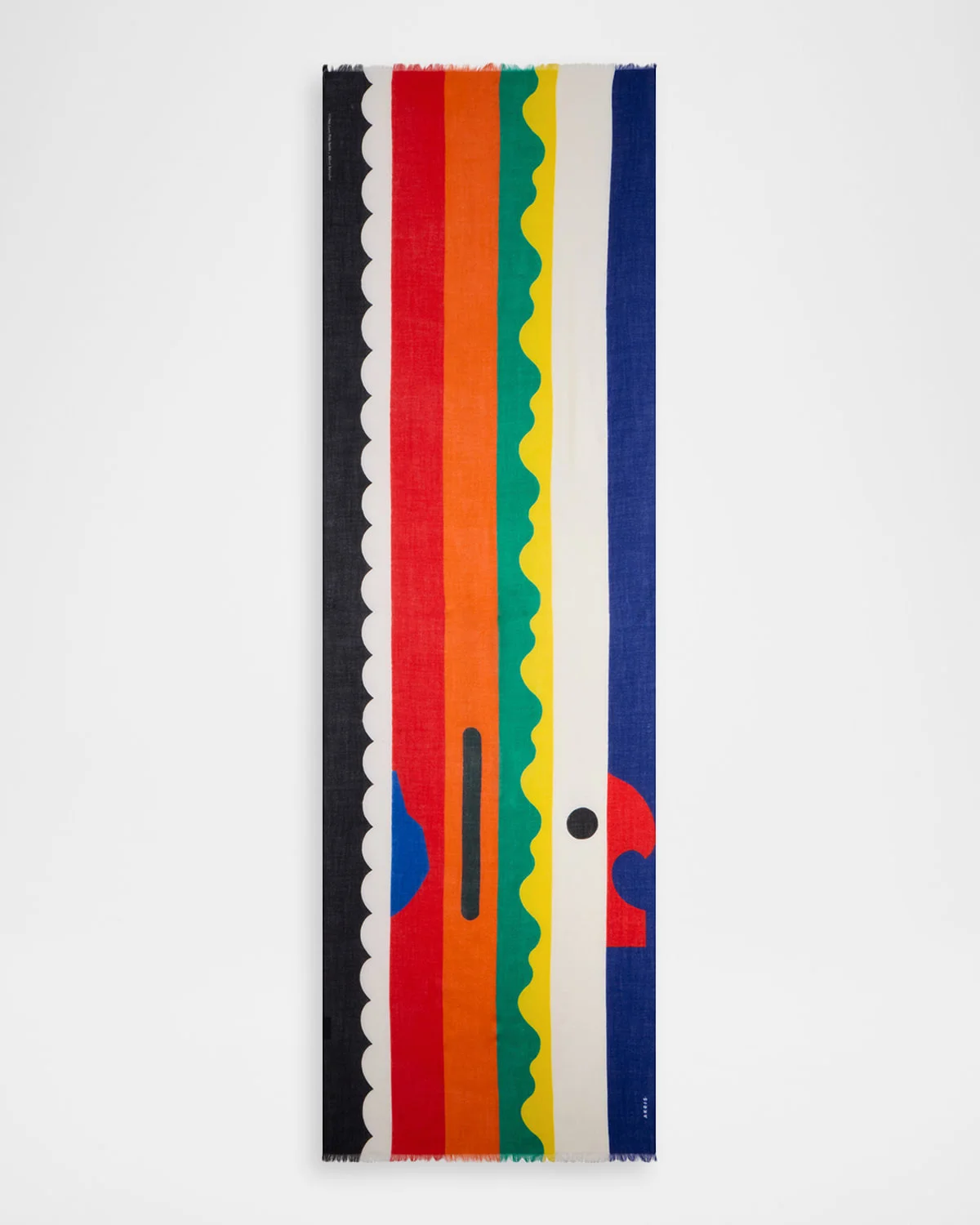 Paravent-Print Cashmere Scarf - 1