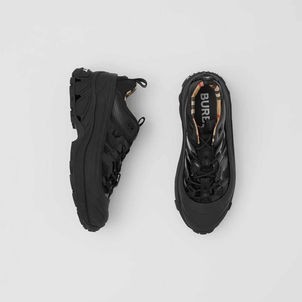 Nylon and Patent Leather Arthur Sneakers - 5