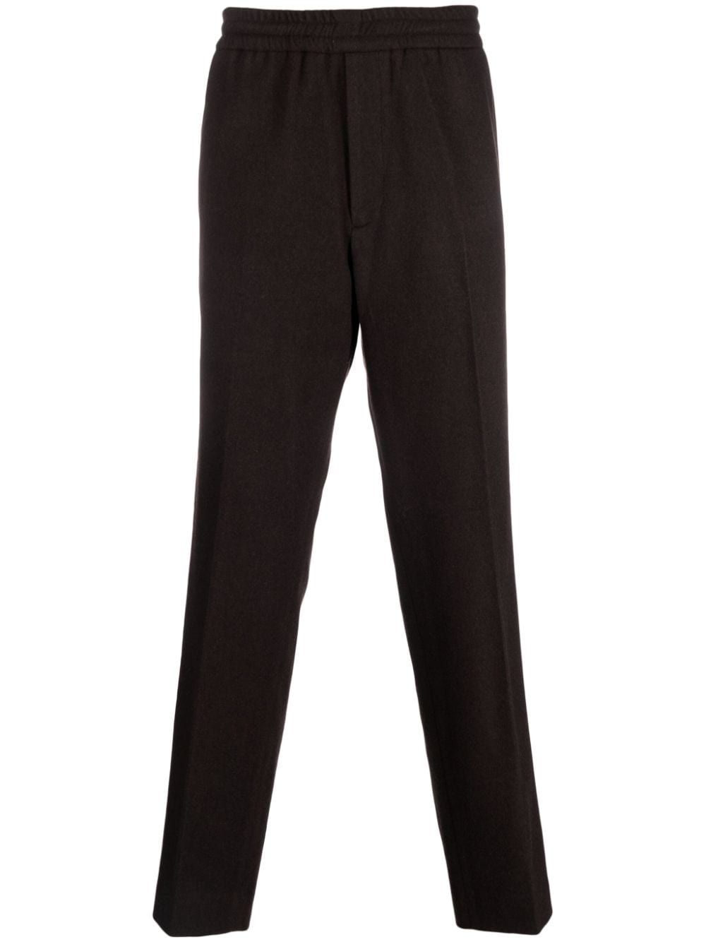 Romance flannel straight-leg trousers - 1