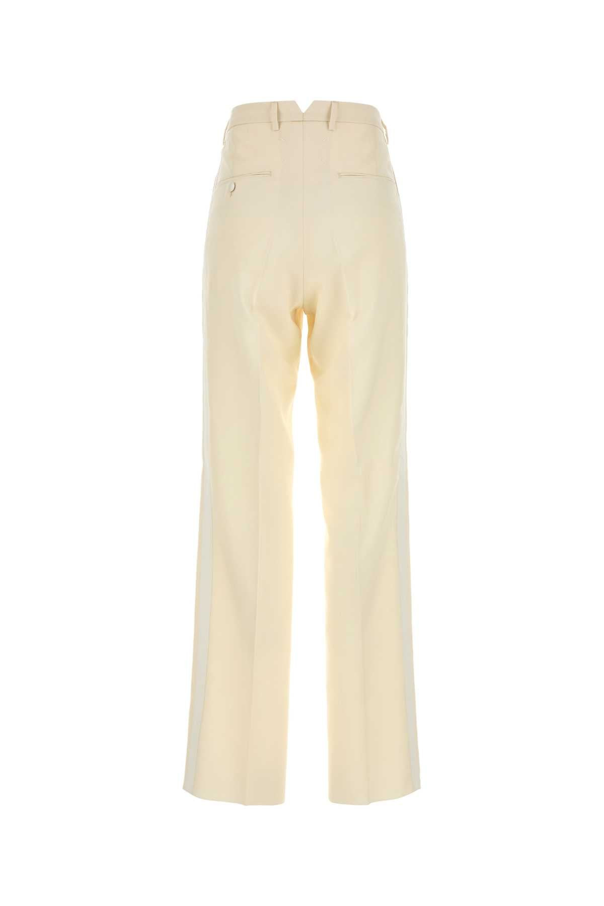 Maison Margiela Women Cream Mohair Blend Pant - 2