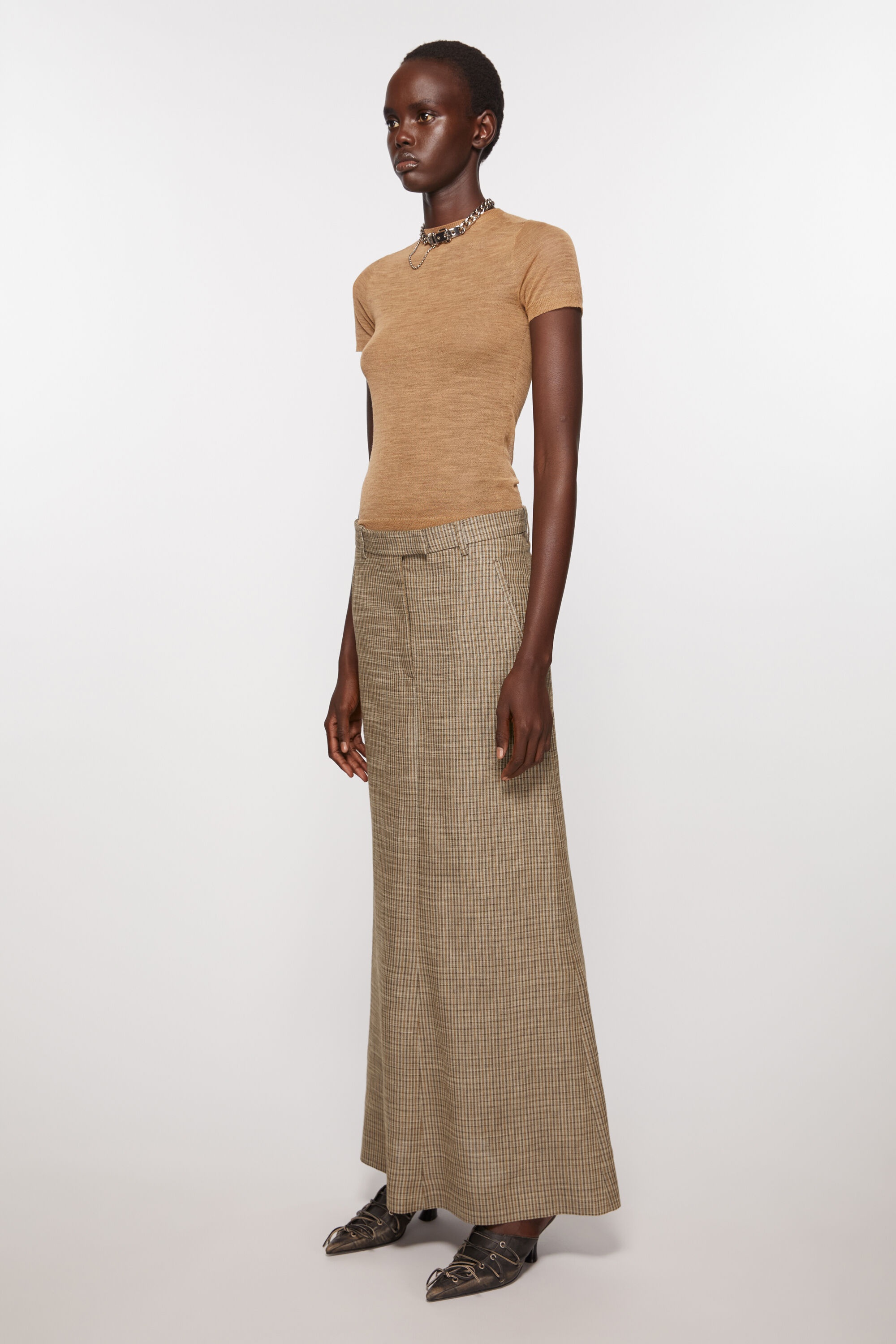 Tailored skirt - Multi brown - 3