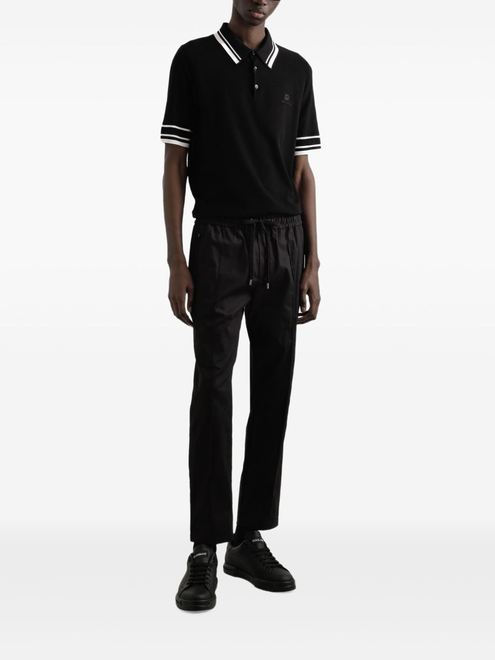 contrast-trim polo shirt - 2