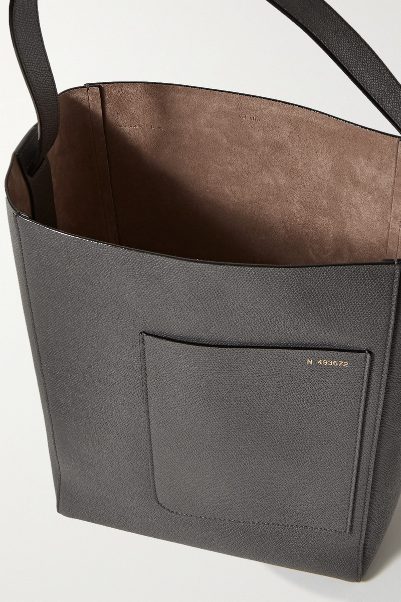 Secchiello printed textured-leather tote 5