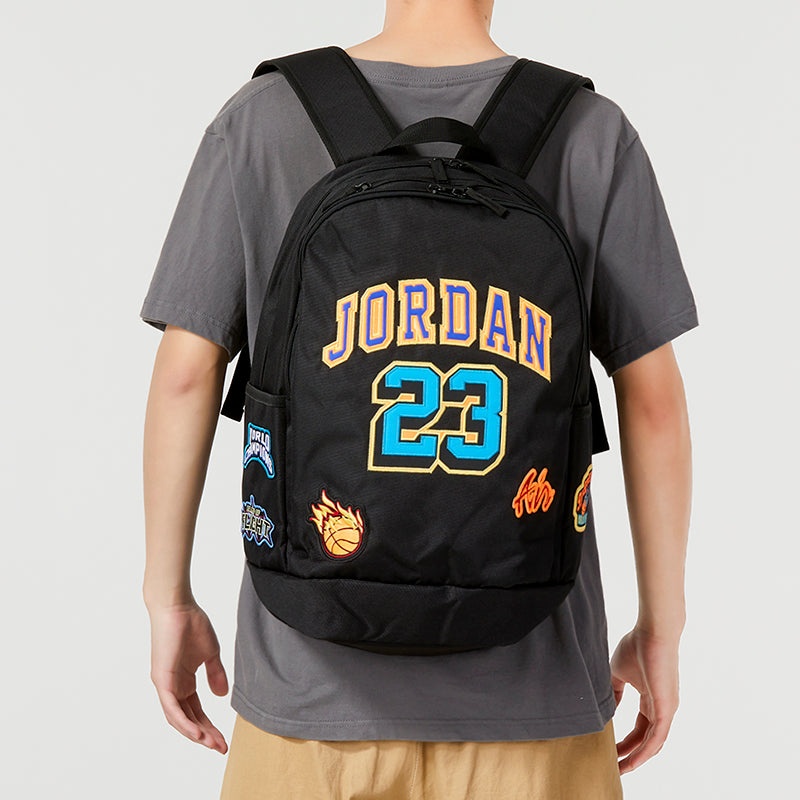 Air Jordan Patch Backpack 'Black' JD2333051AD-001 - 4