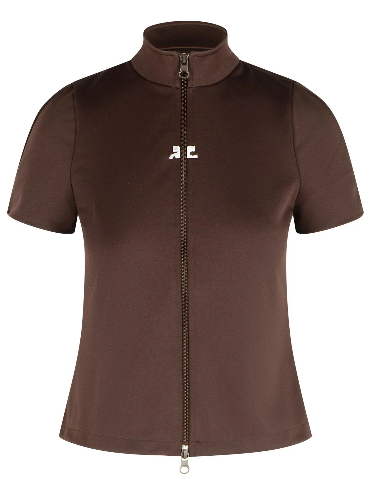 Courreges Brown Polyester T-Shirt Women - 1