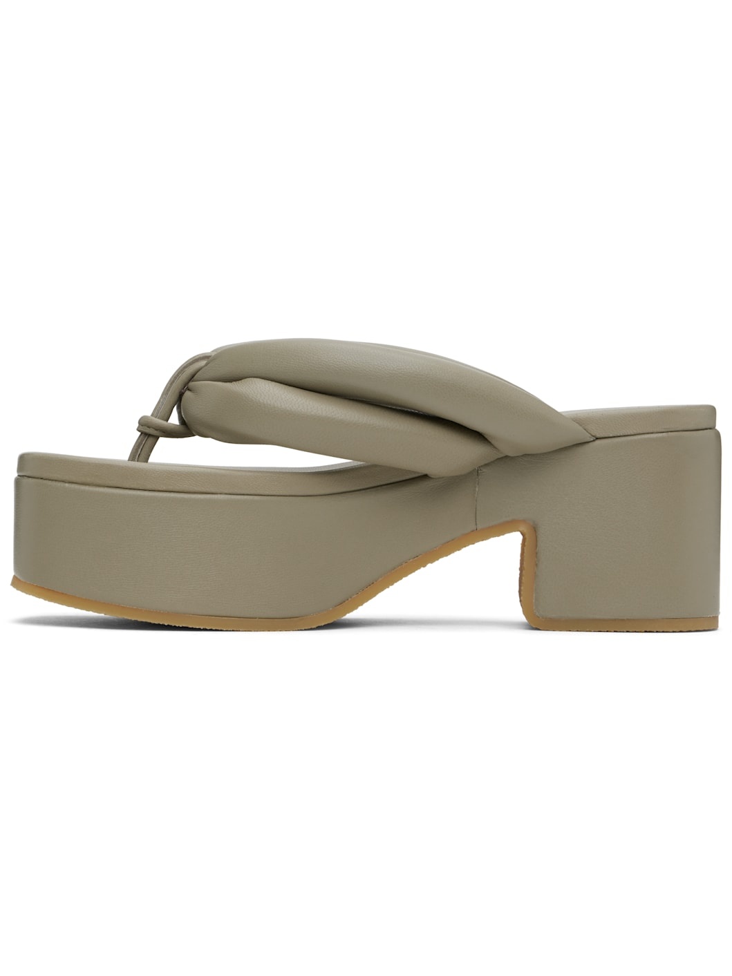 Khaki Platform Sandals - 3