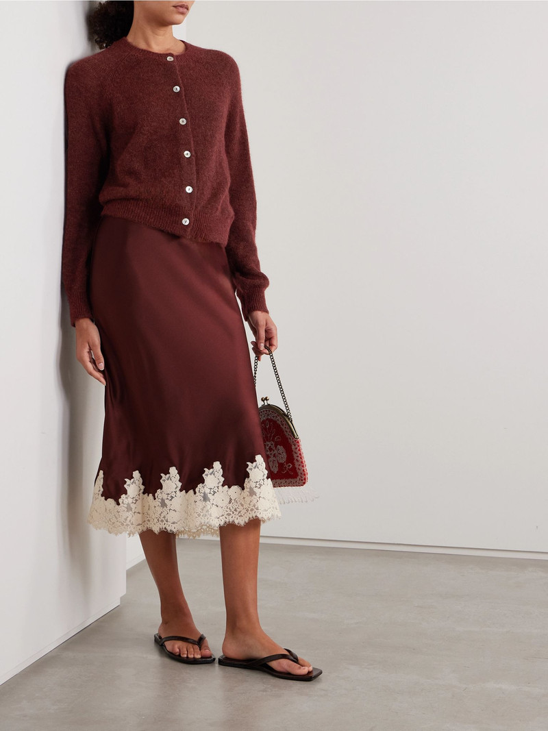 DÔEN Petra knitted cardigan Burgundy outlook