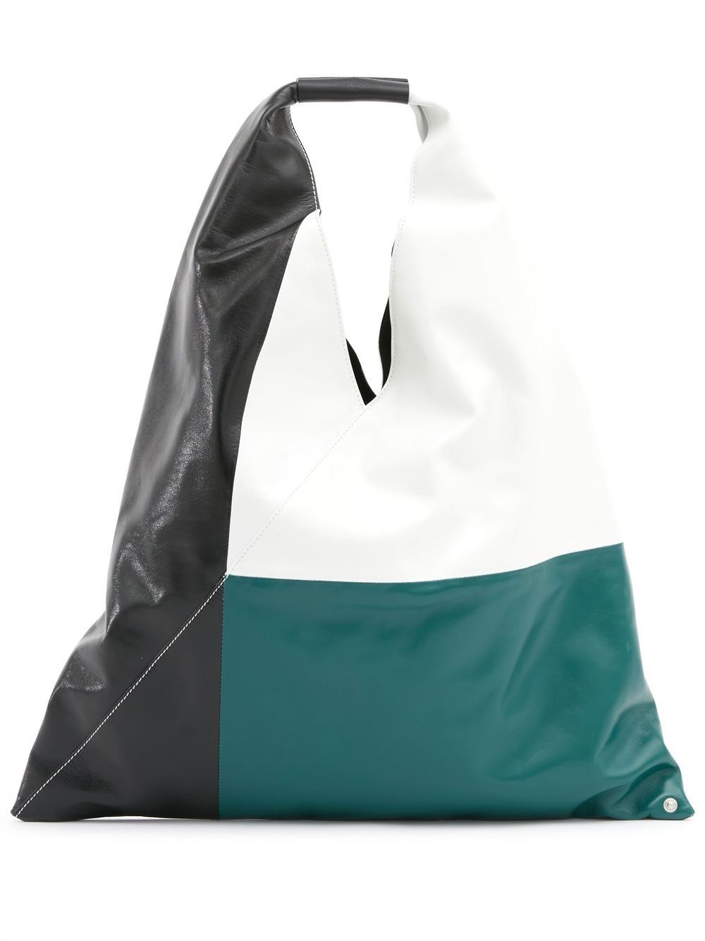 Japanese colour-block tote bag - 1