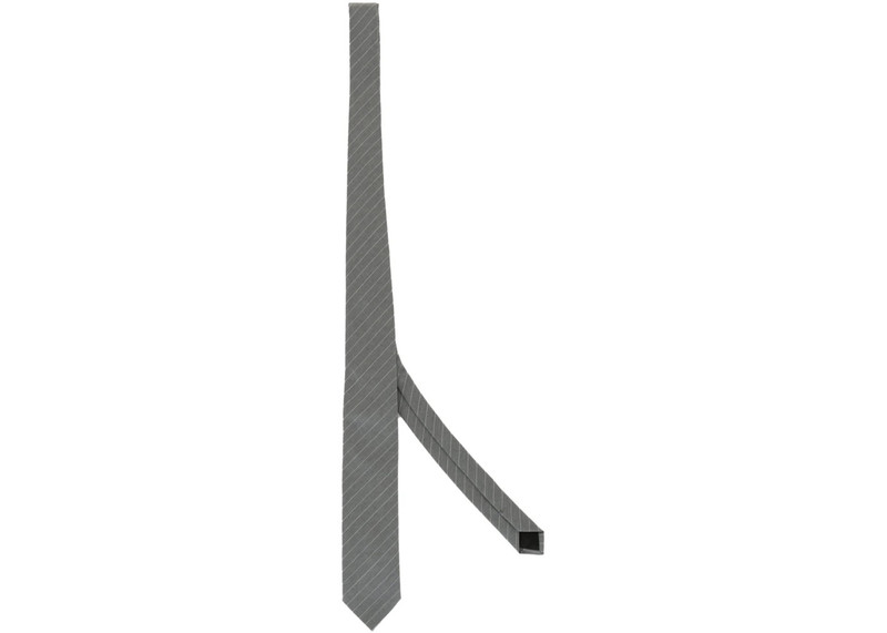 Givenchy Givenchy Pinstriped Wool Tie Light Grey Melange outlook
