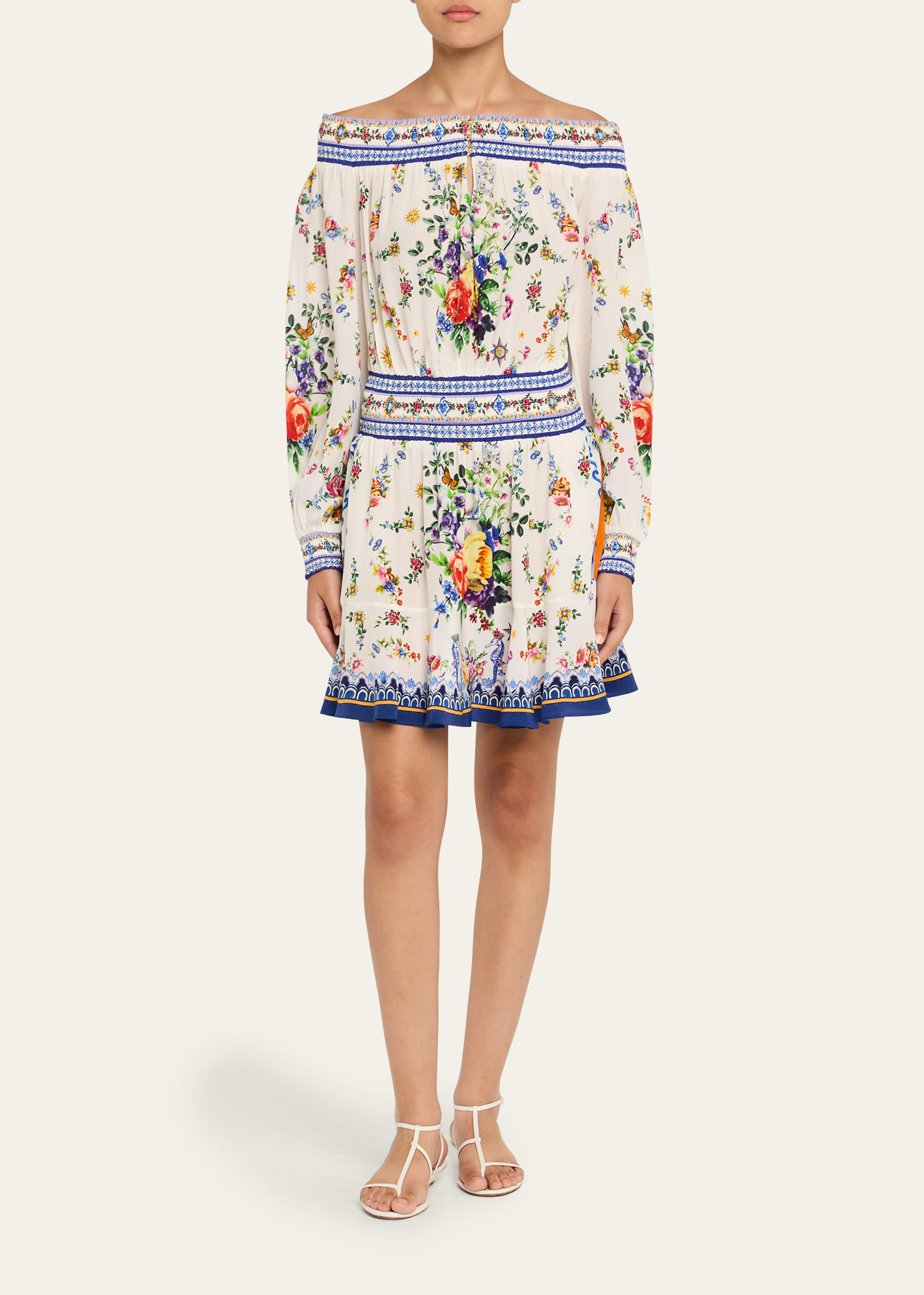 Tiles Darls Off-Shoulder Mini Dress - 2