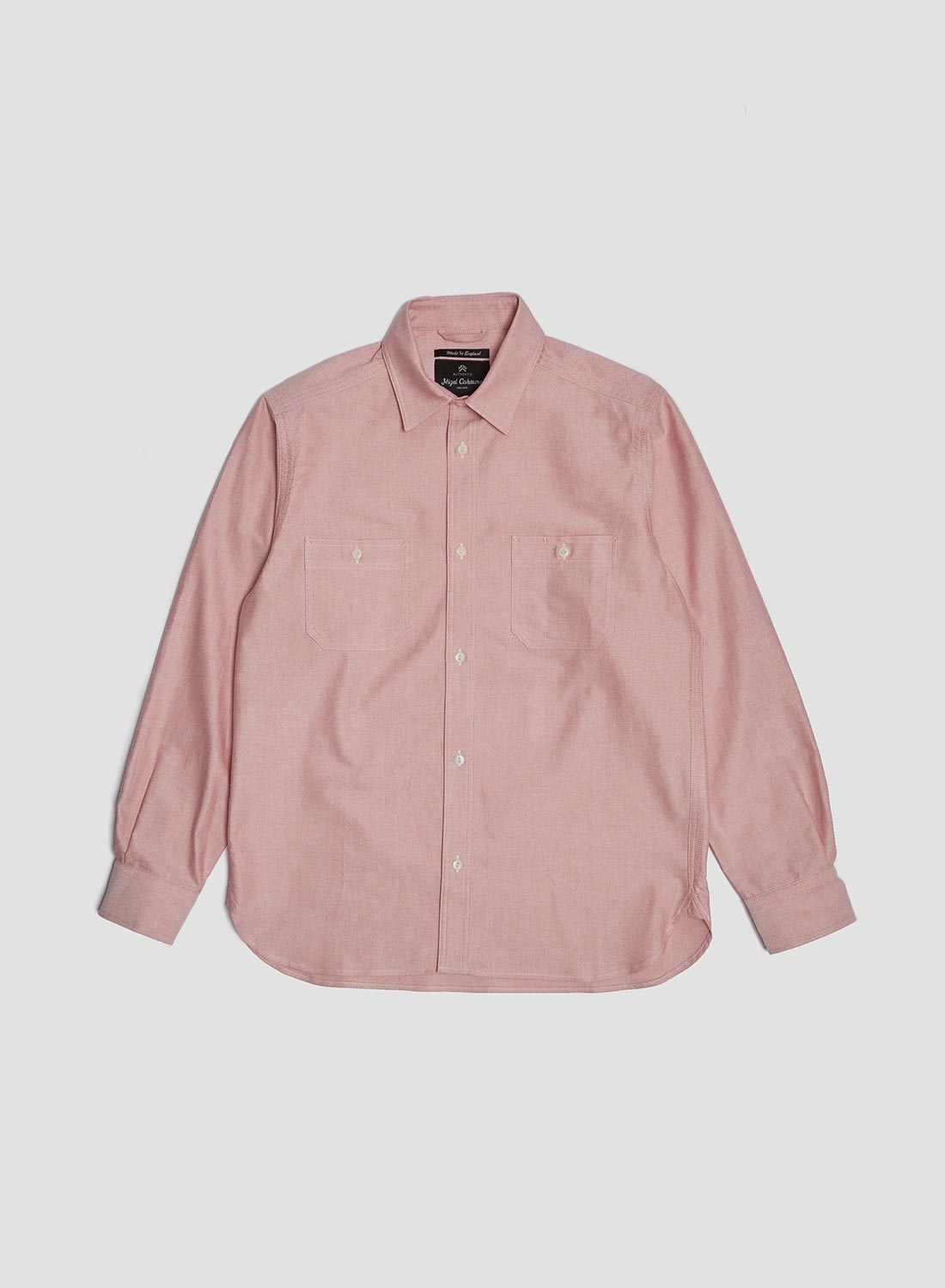 Utility Oxford Work Shirt in Pink - 1