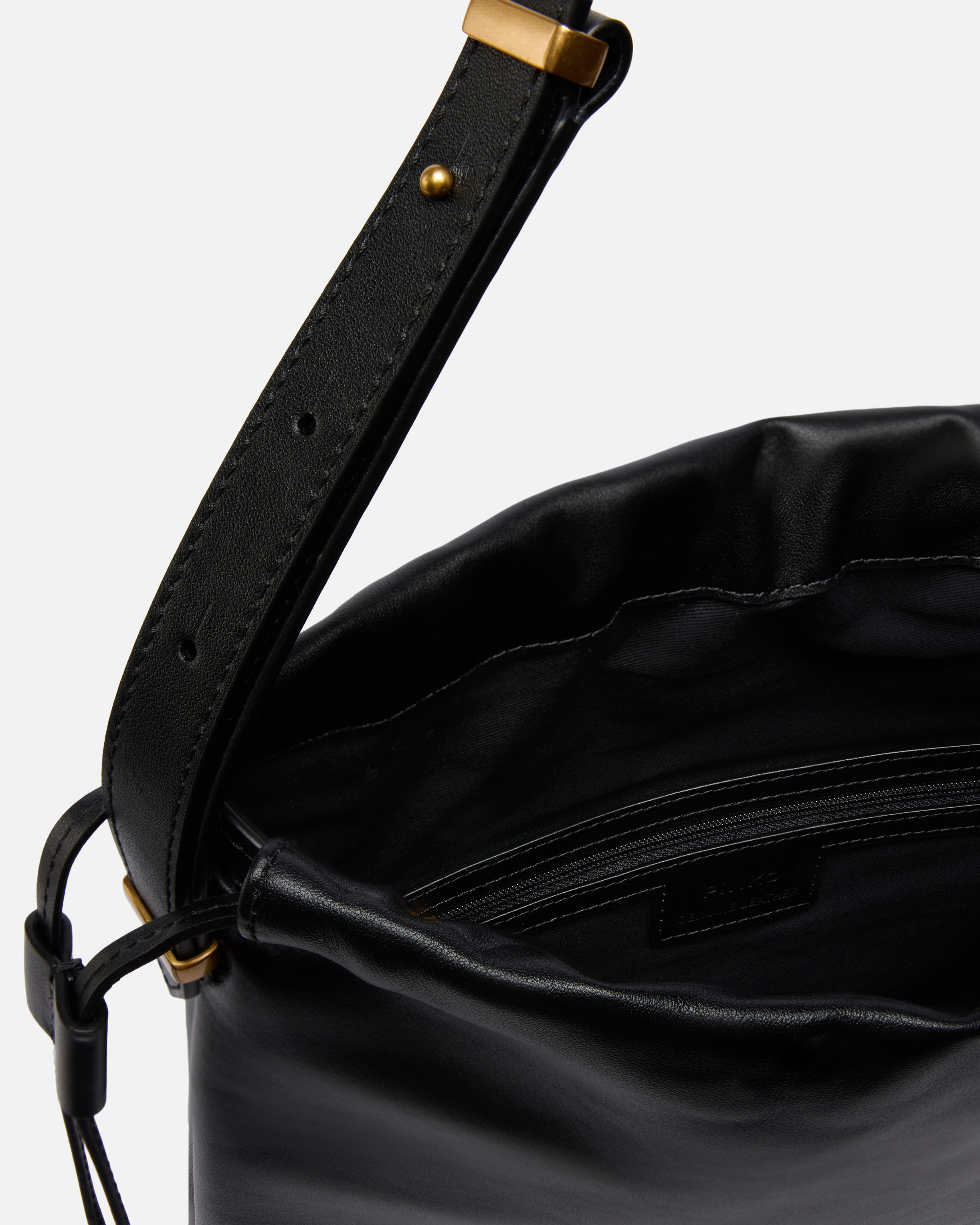 VERTICAL MEDIUM LEATHER SLOUCHY BAG - 4