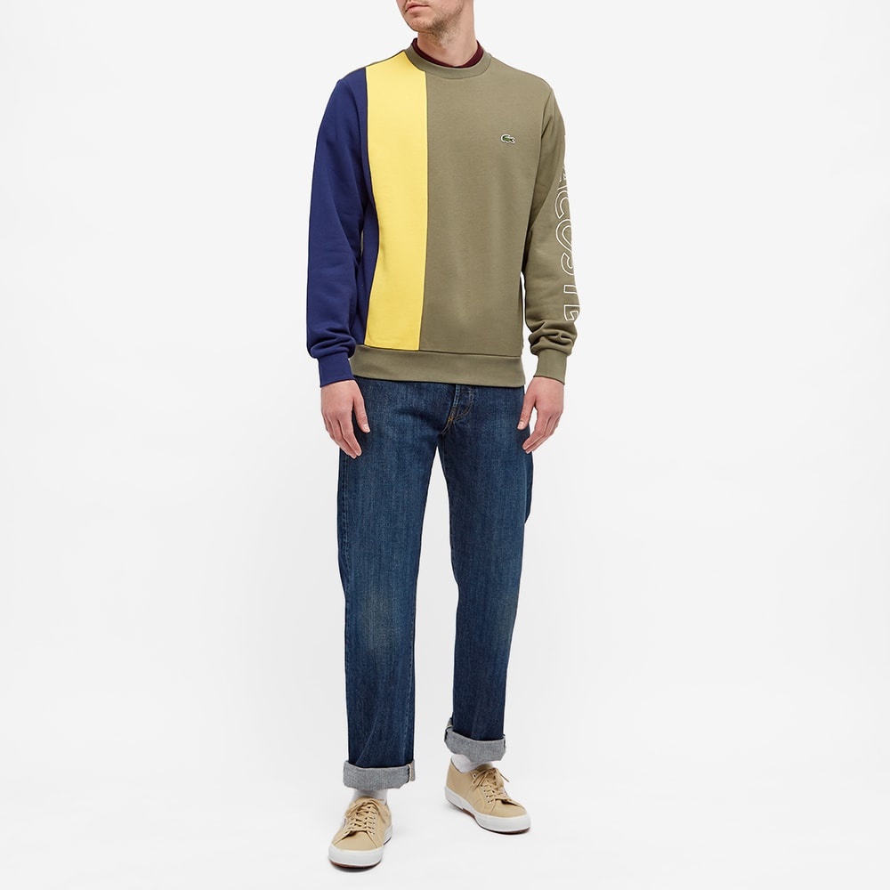 Lacoste Block Stripe Crew Sweat - 6