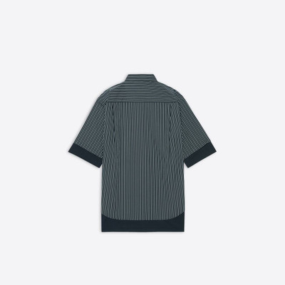 BALENCIAGA Men's Bb Icon Layered Shirt in Black outlook