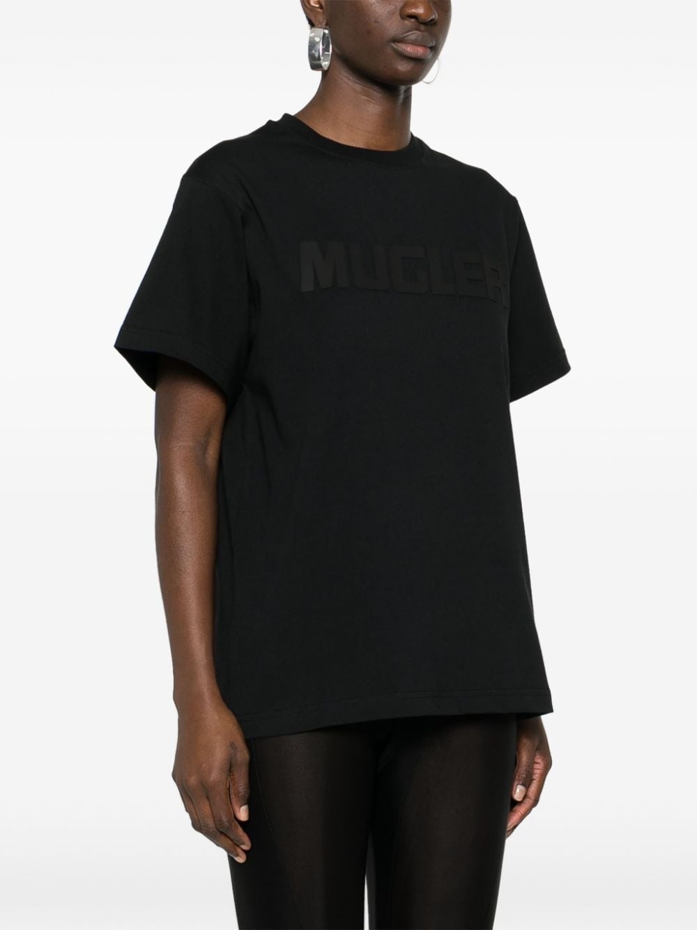 logo-appliquÃ© cotton T-shirt - 3