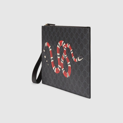 GUCCI Gucci Bestiary pouch with Kingsnake outlook
