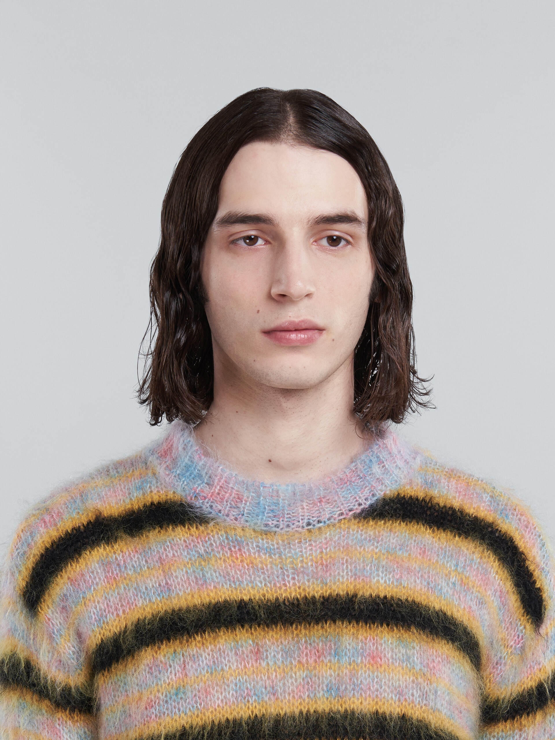 MULTICOLOUR STRIPED MOHAIR SWEATER - 4