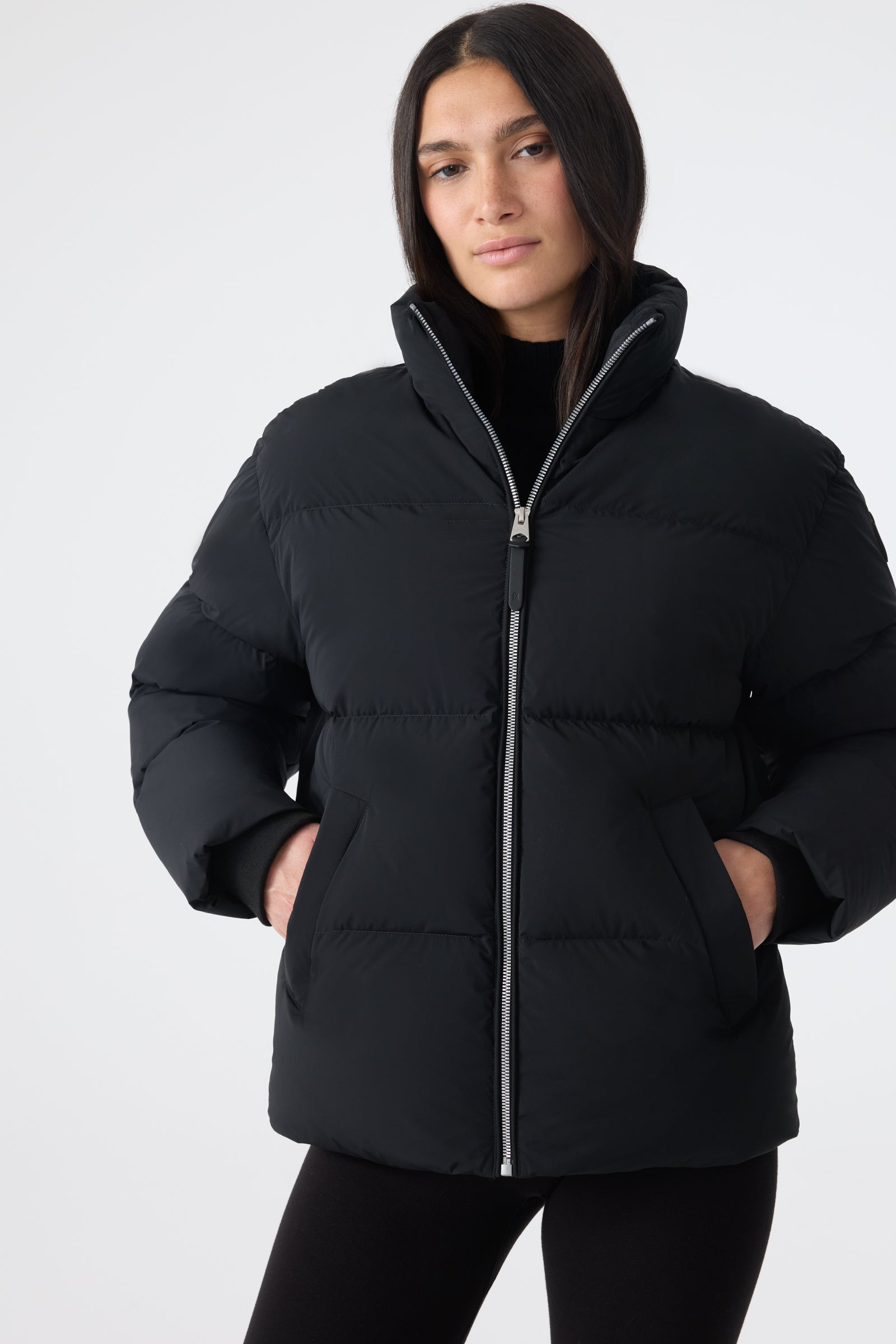 GREER-STR Medium Down Jacket With Hood and Storm Visor - 5