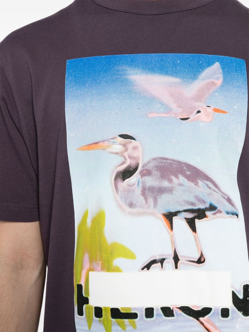 Censored Heron cotton T-shirt 5
