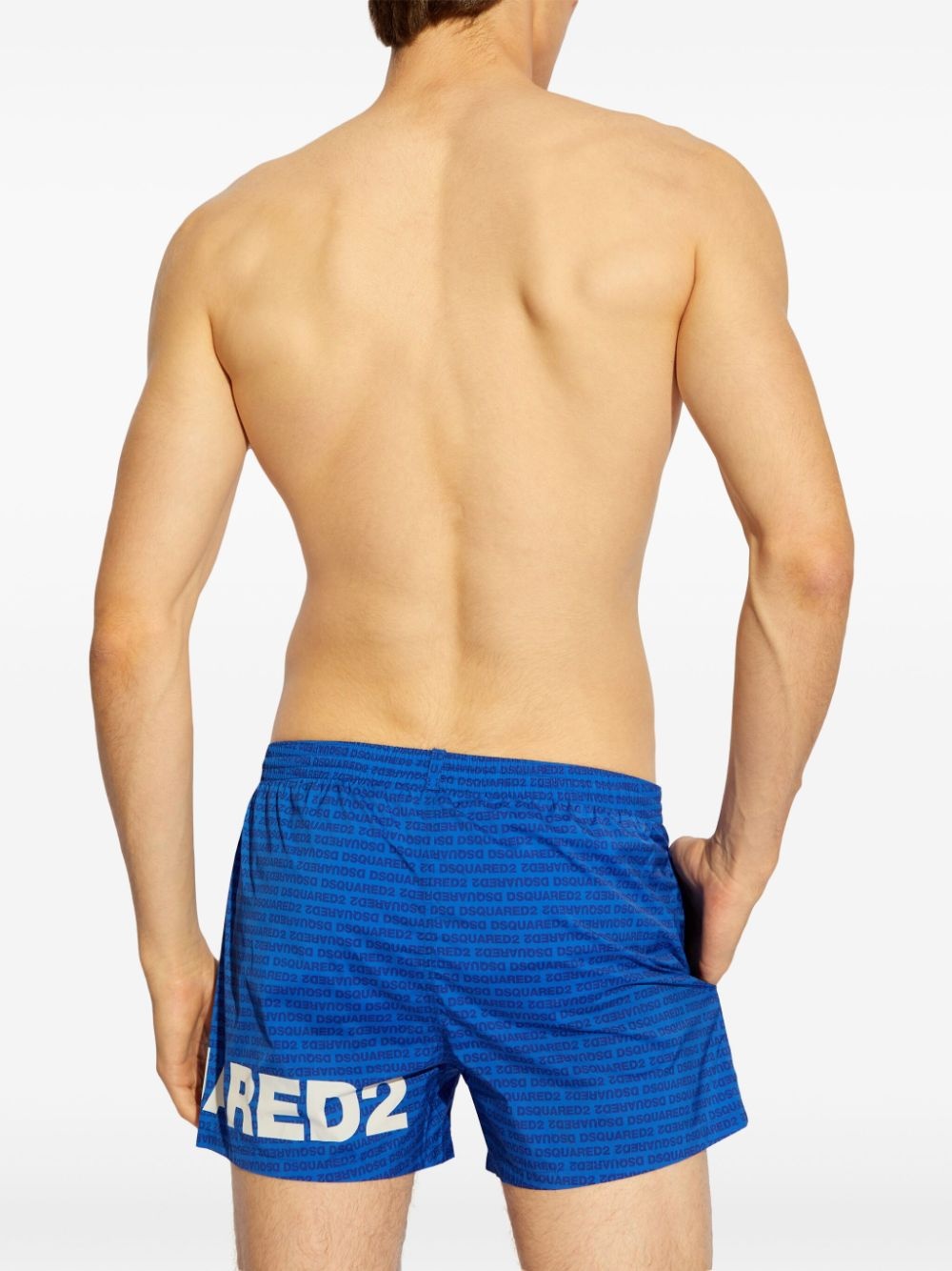 logo-print swim shorts - 4