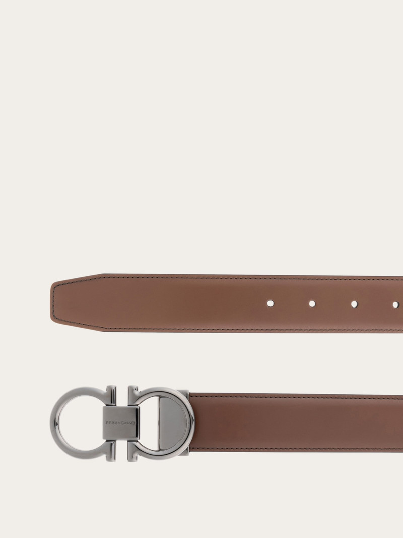 FERRAGAMO Reversible and adjustable Gancini belt outlook