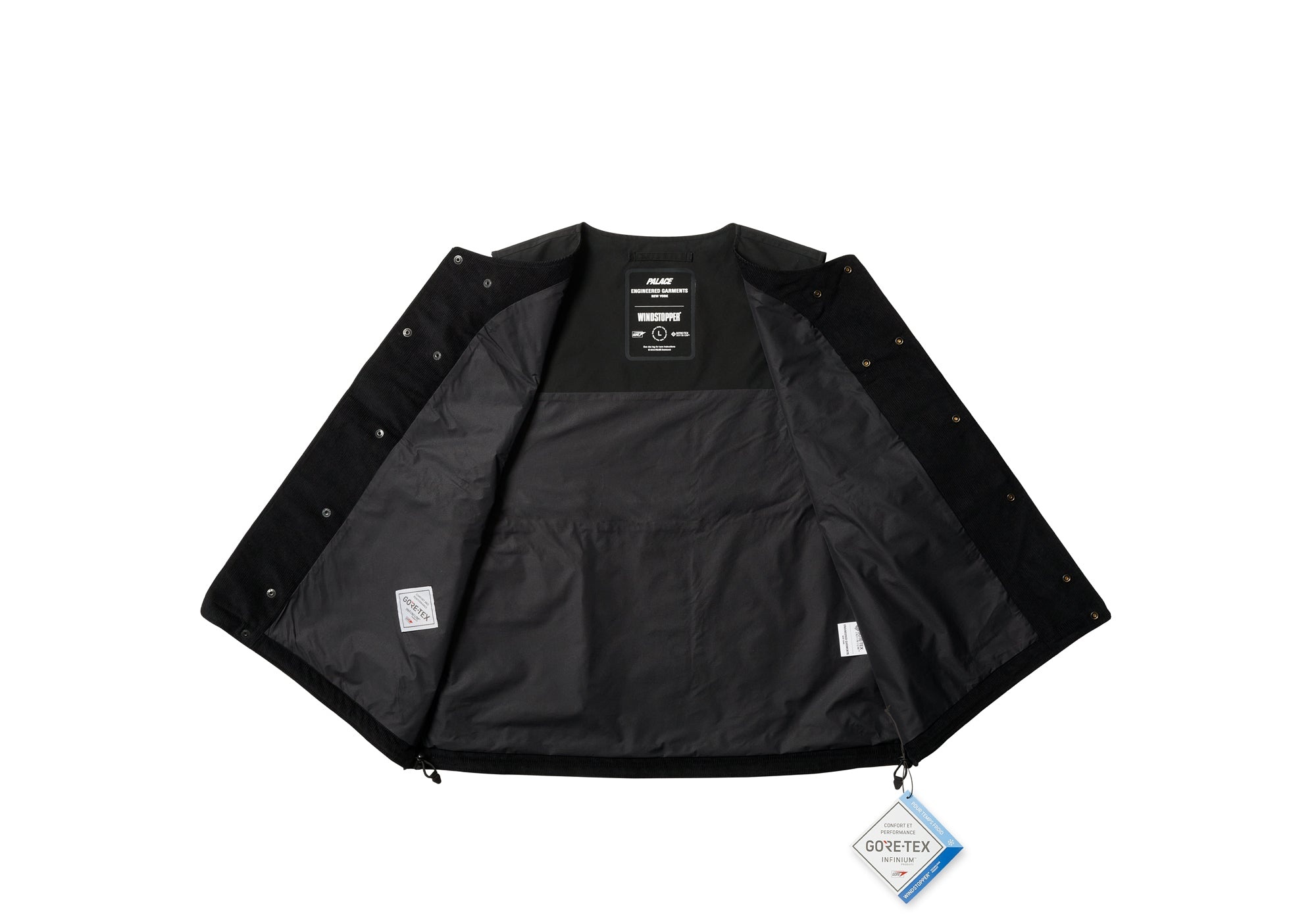 PALACE ENGINEERED GARMENTS GORE-TEX INFINIUM COVER VEST BLACK - 4