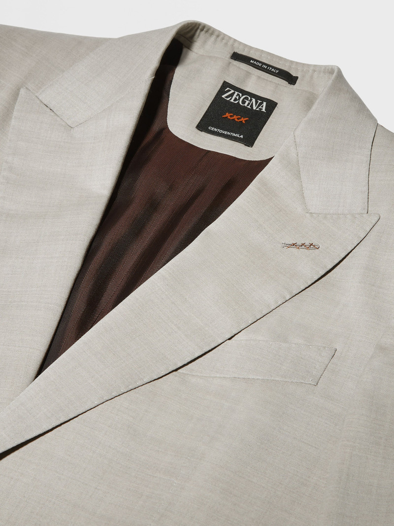 LIGHT BEIGE CENTOVENTIMILA WOOL SUIT 3