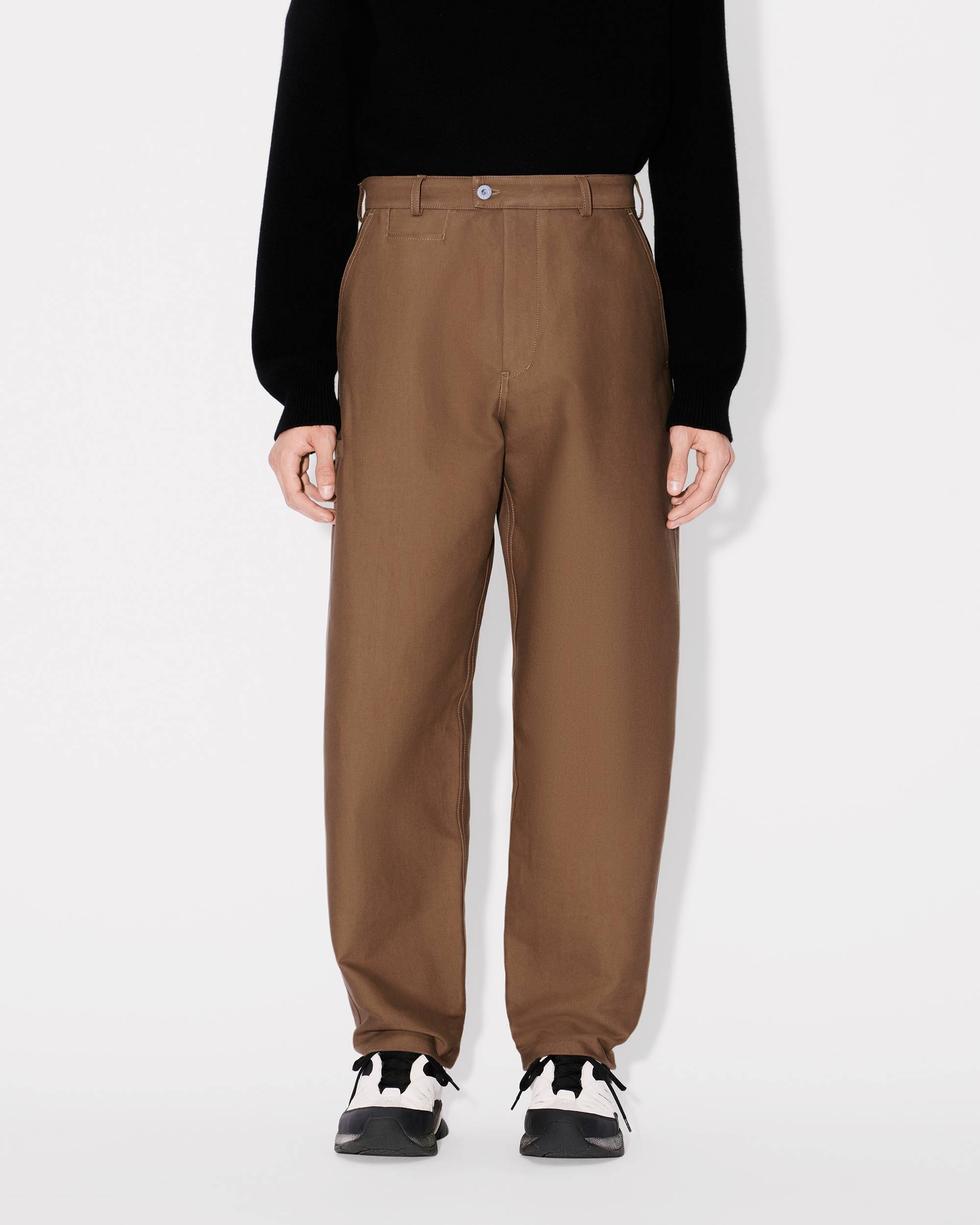 Tapered workwear straight pants - 4