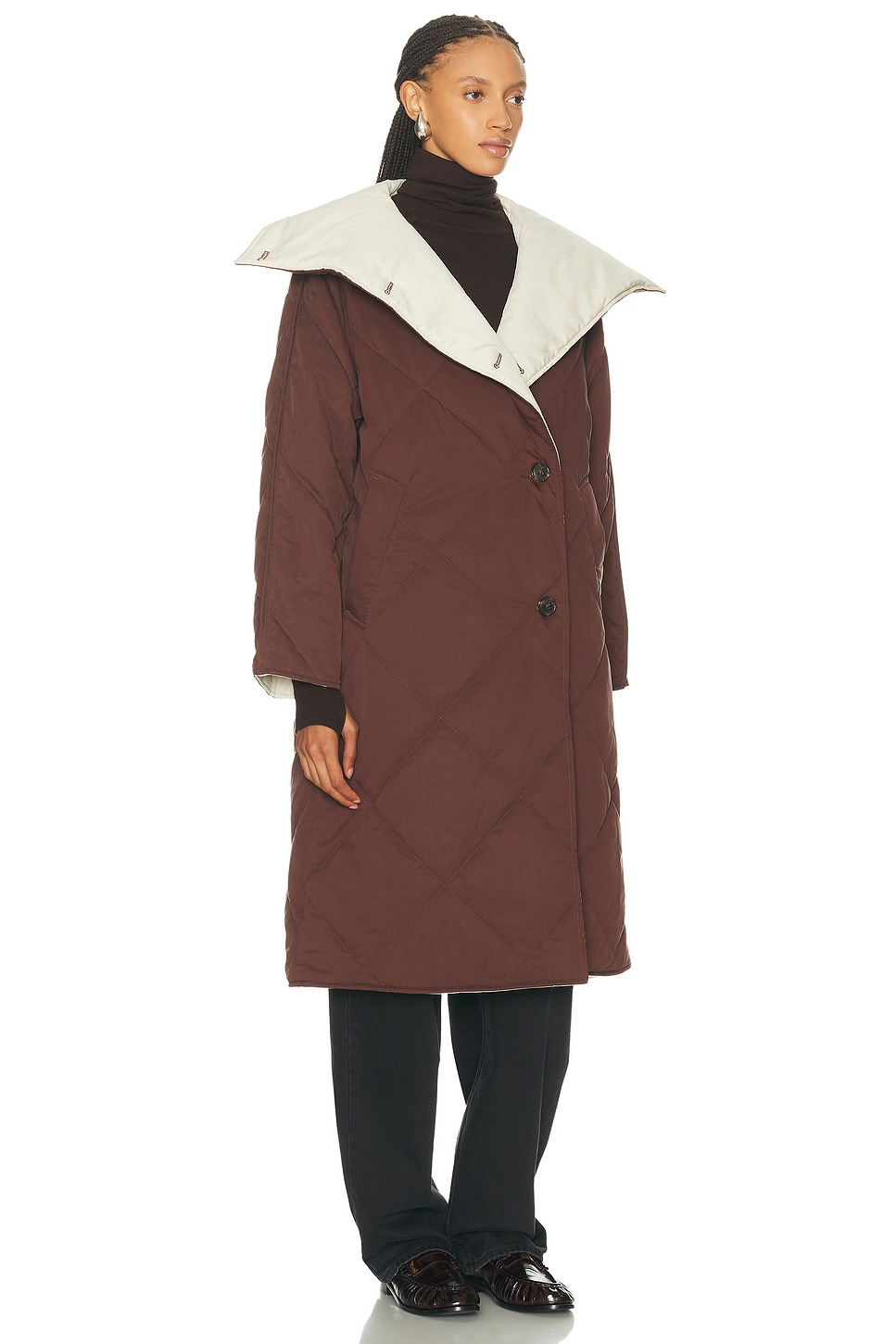 Annalise Reversible Wrap Coat - 4