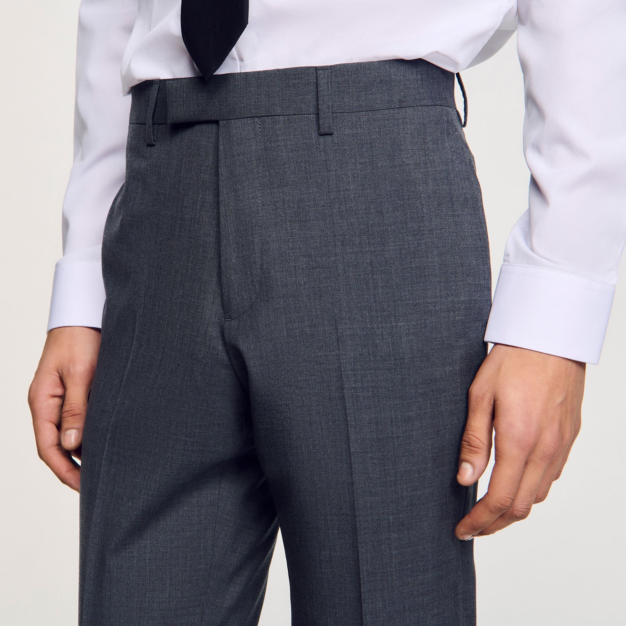 WOOL SUIT TROUSERS - 3