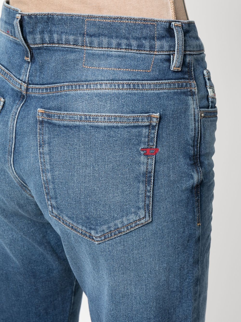 cropped denim jeans - 5