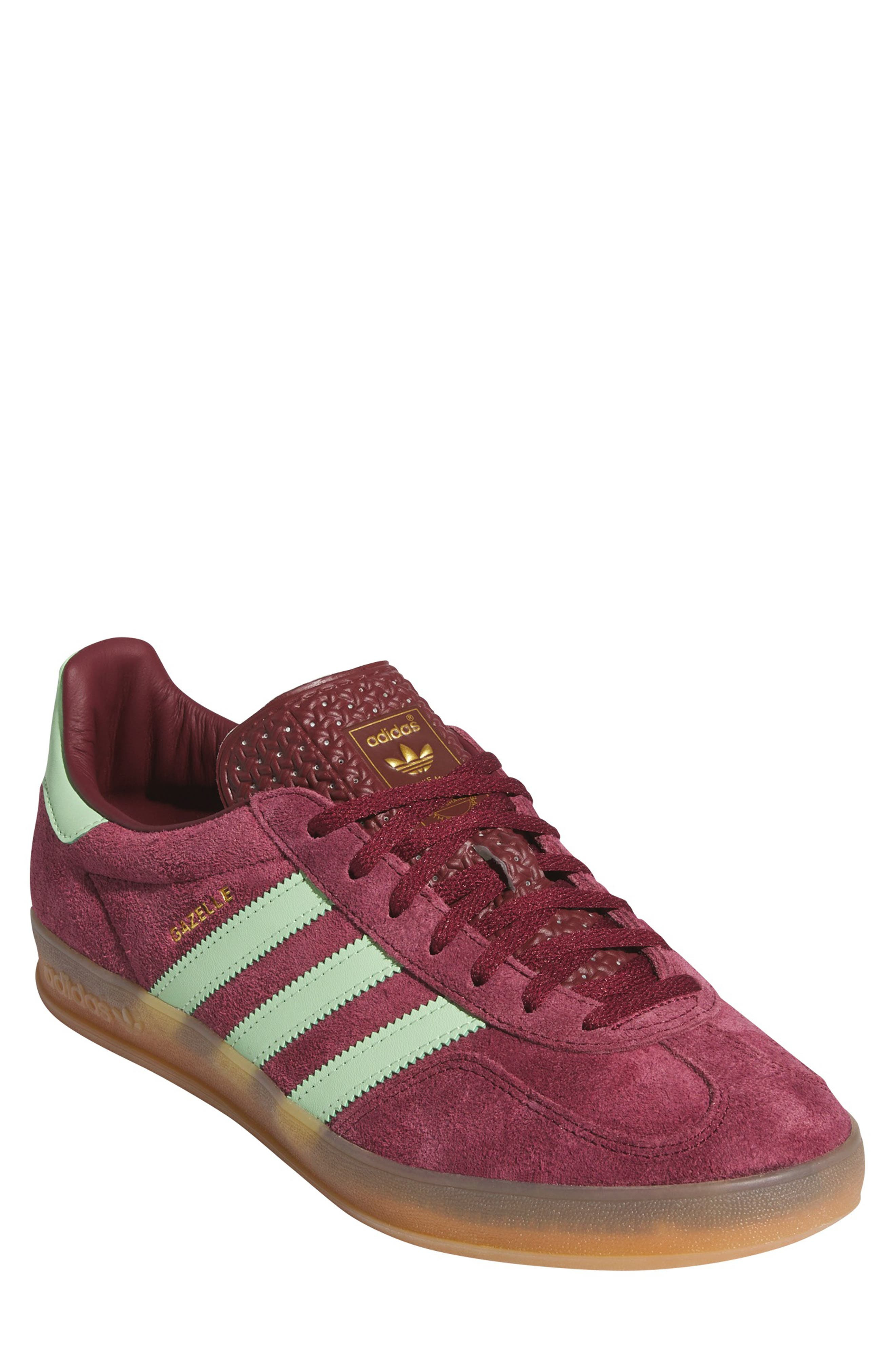 adidas Gazelle Indoor Sneaker in Red/Green Spark/Gum 3 at Nordstrom - 1