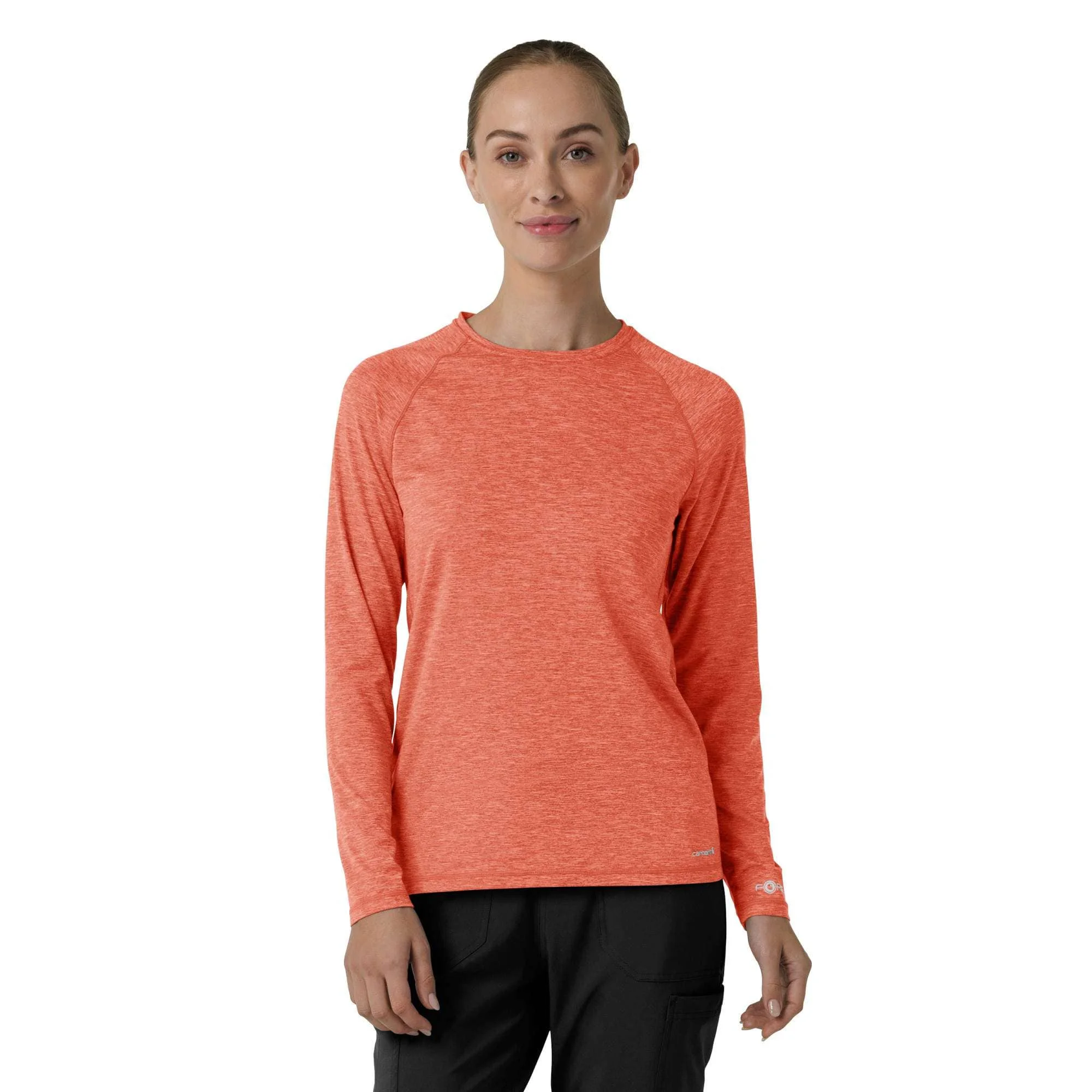 Women's Force Sub-Scrubs Heathered Performance Long Sleeve Tee - 1