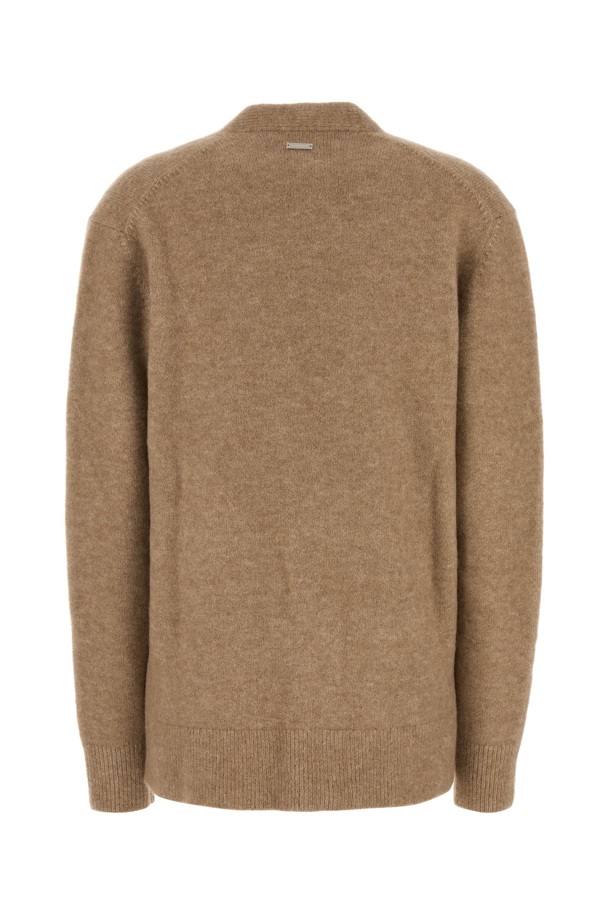Camel stretch alpaca blend oversize cardigan - 2