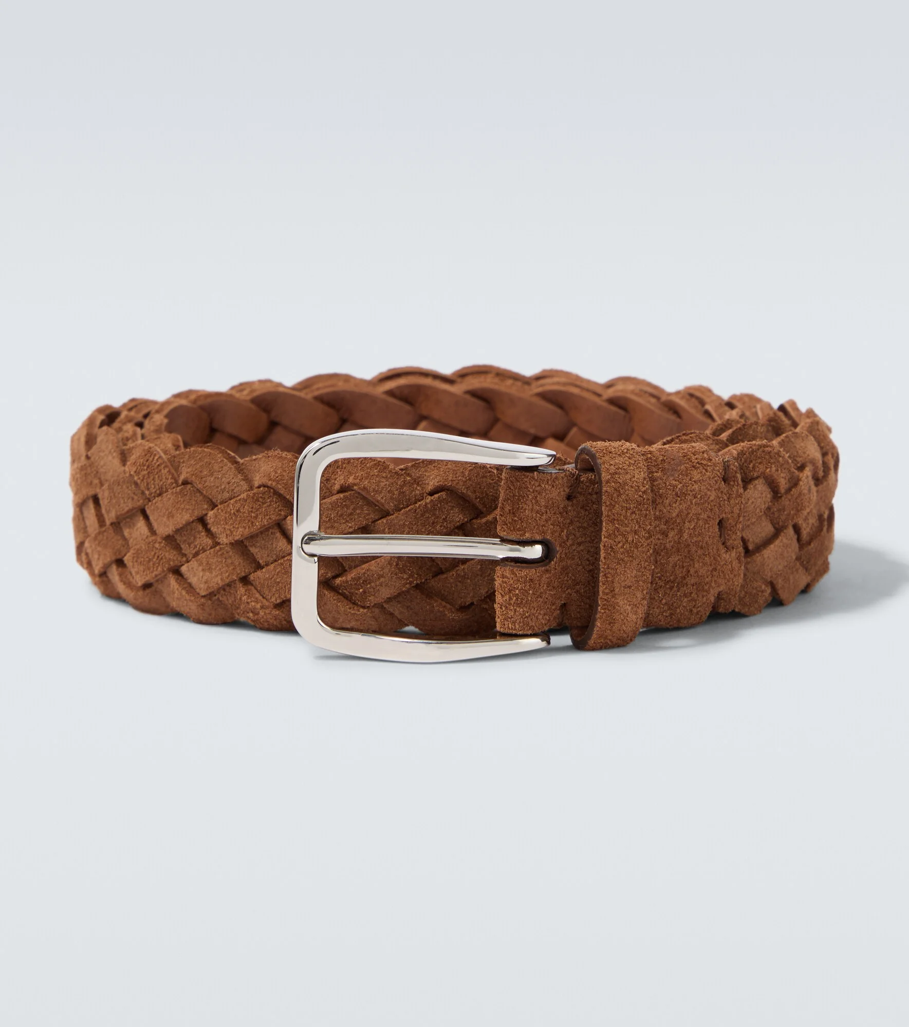 Braided suede belt - 1