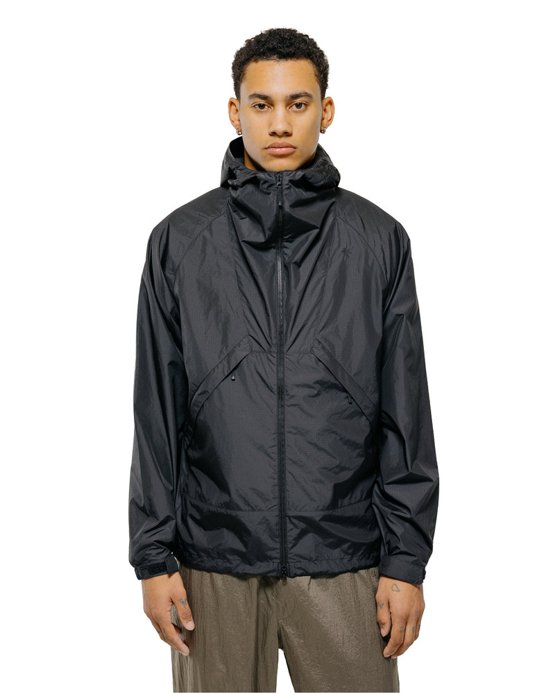 Goldwin Rip-stop Hooded Jacket Black outlook