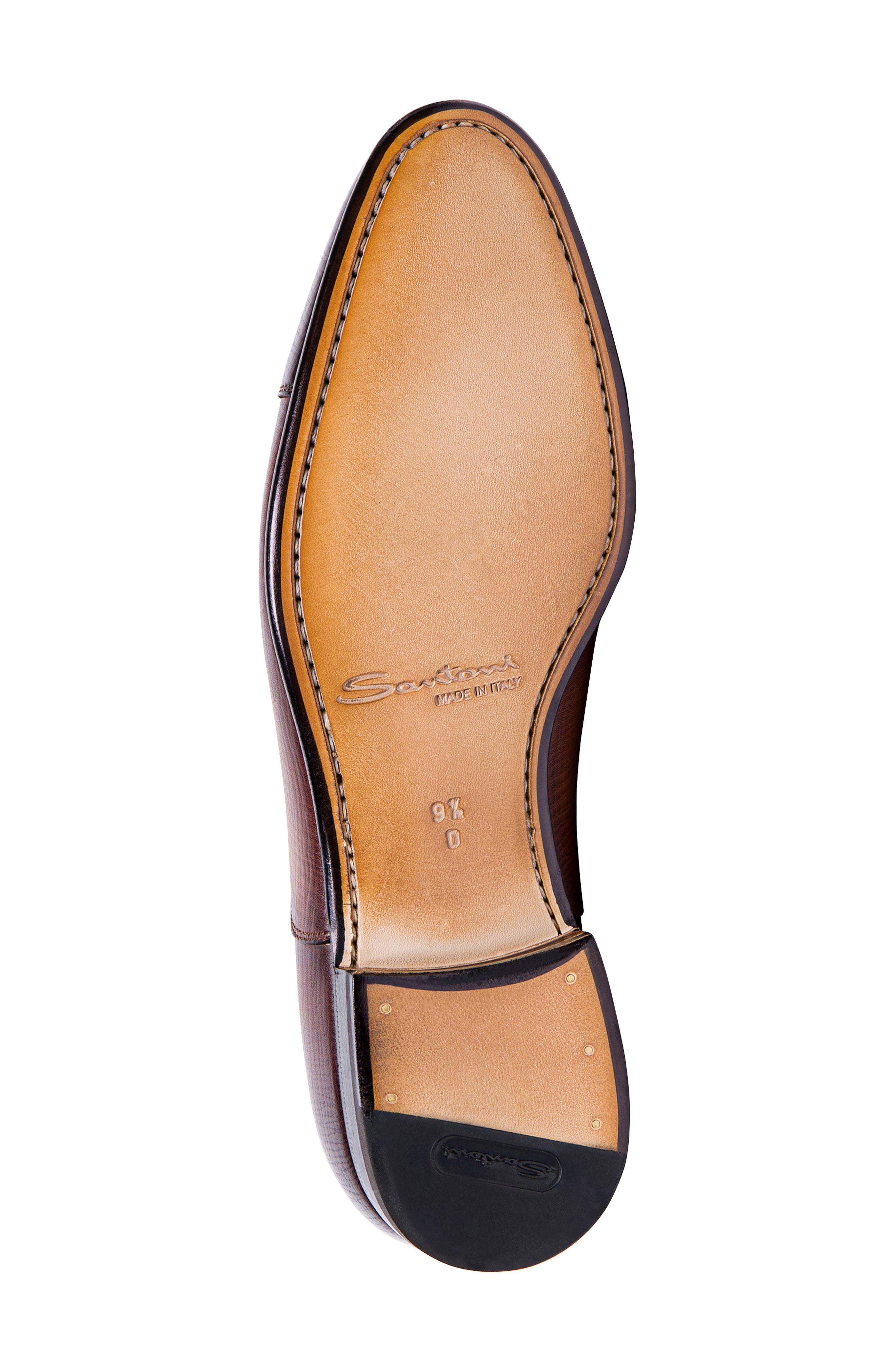 Santoni Darian Textured Cap Toe Oxford in Brown at Nordstrom - 6