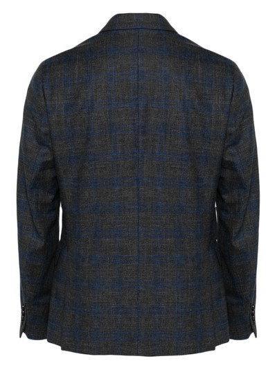 Paul Smith check-pattern single-breasted blazer outlook