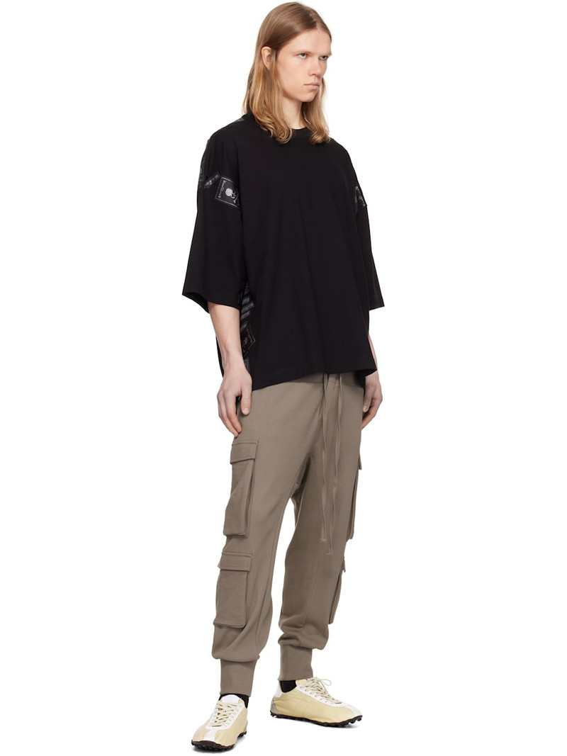 MASTERMIND WORLD Black Boxy Fit Label T-shirt outlook