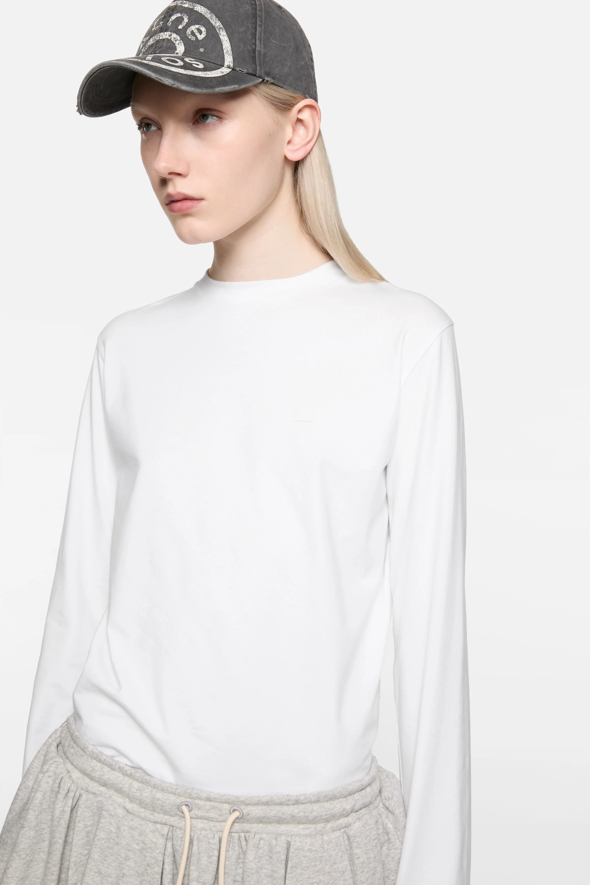 Long sleeve t-shirt - regular fit - Optic White - 4