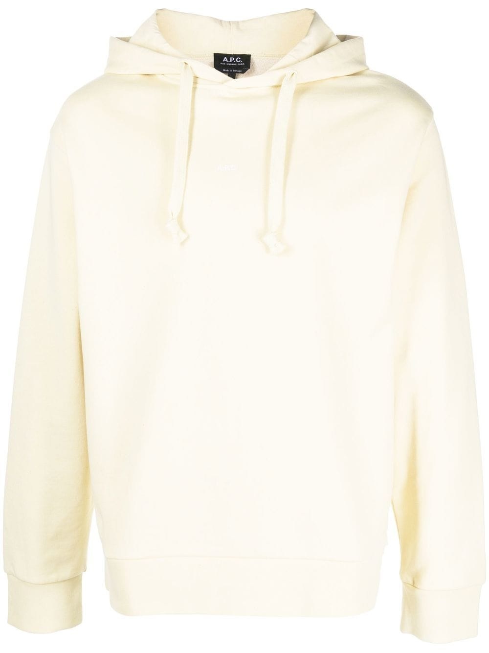 logo-print cotton hoodie - 1