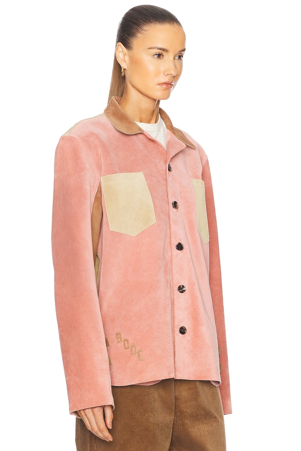 Buckled Multi Suede Work Shirt - 3