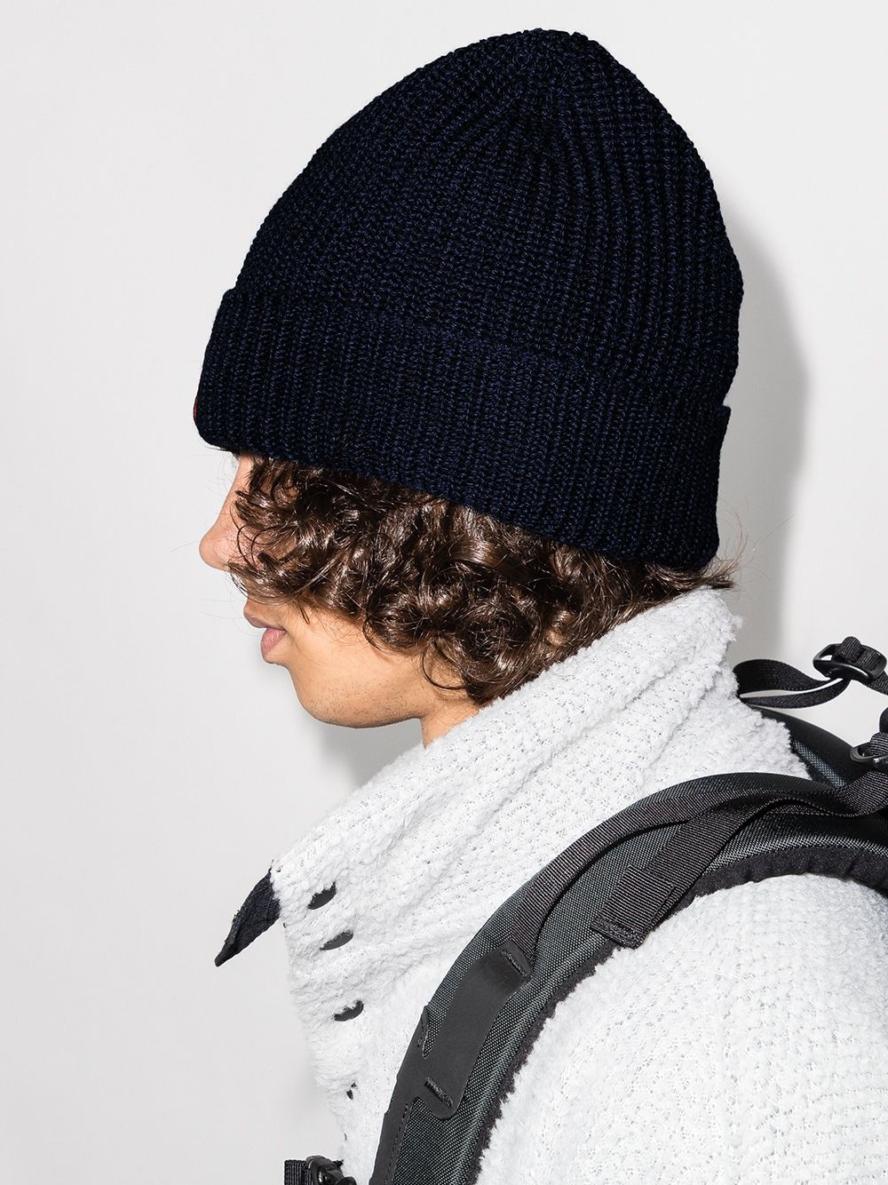 Arctic Disc ribbed-knit beanie - 2