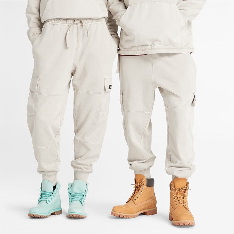 Timberland Mixed Media Garment Dye Sweatpants 'White' A6JT5-CY2 - 2