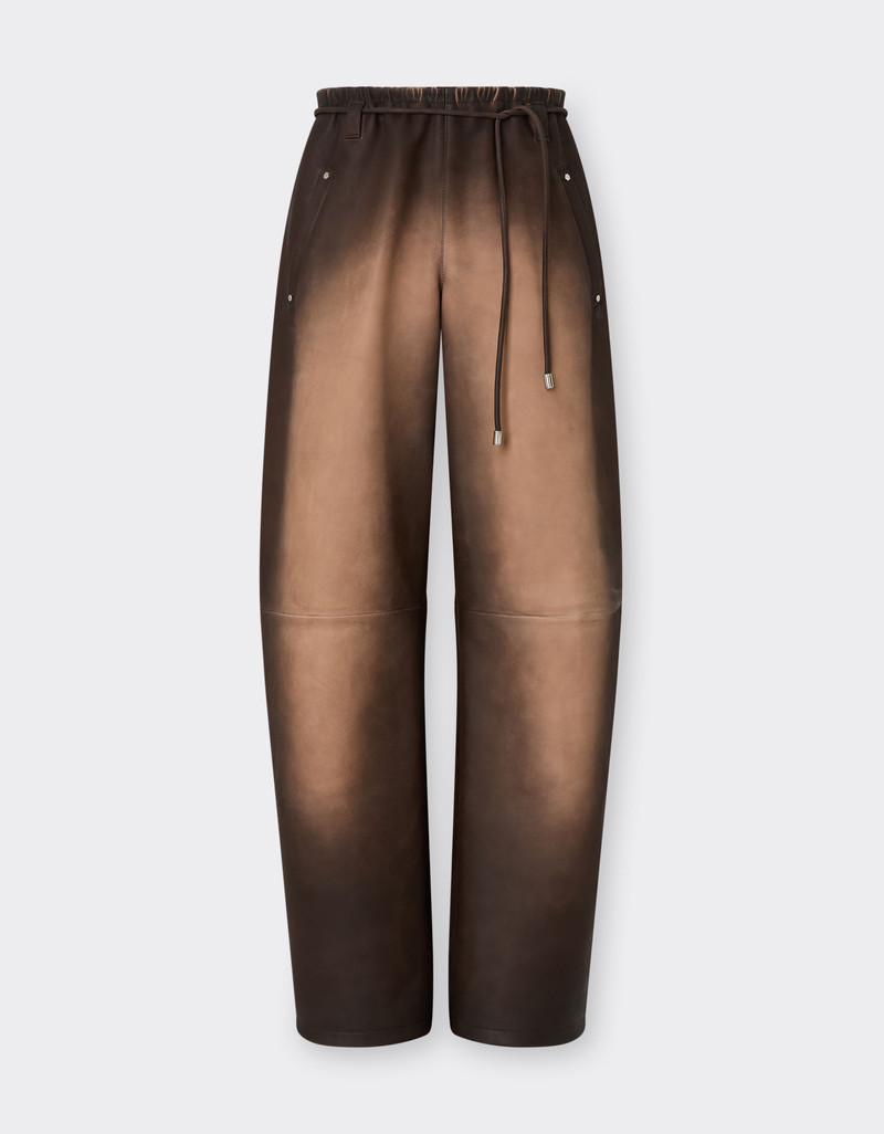 Airbrushed leather trousers 1
