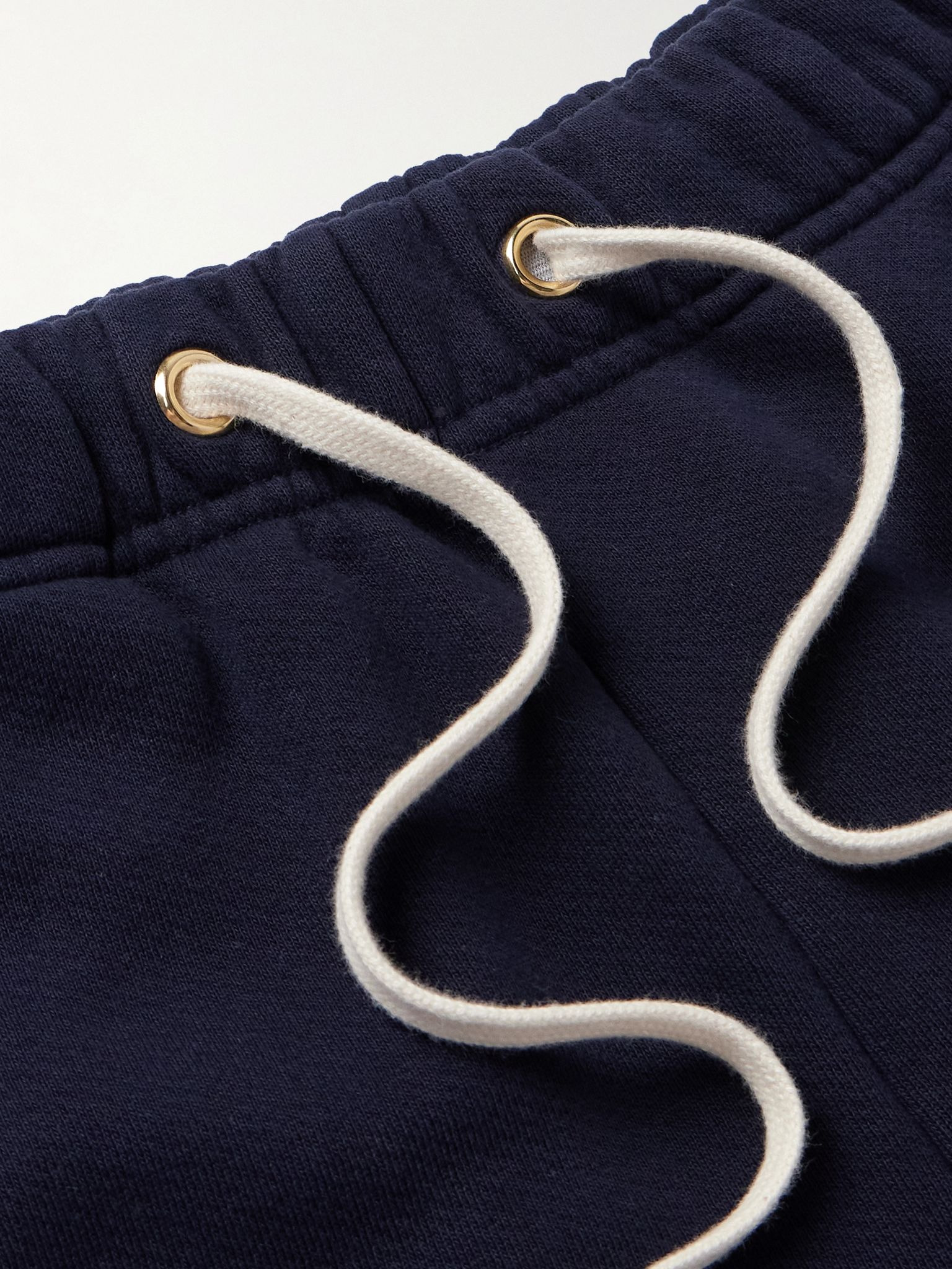 Straight-Leg Cotton-Jersey Sweatpants Navy - 5