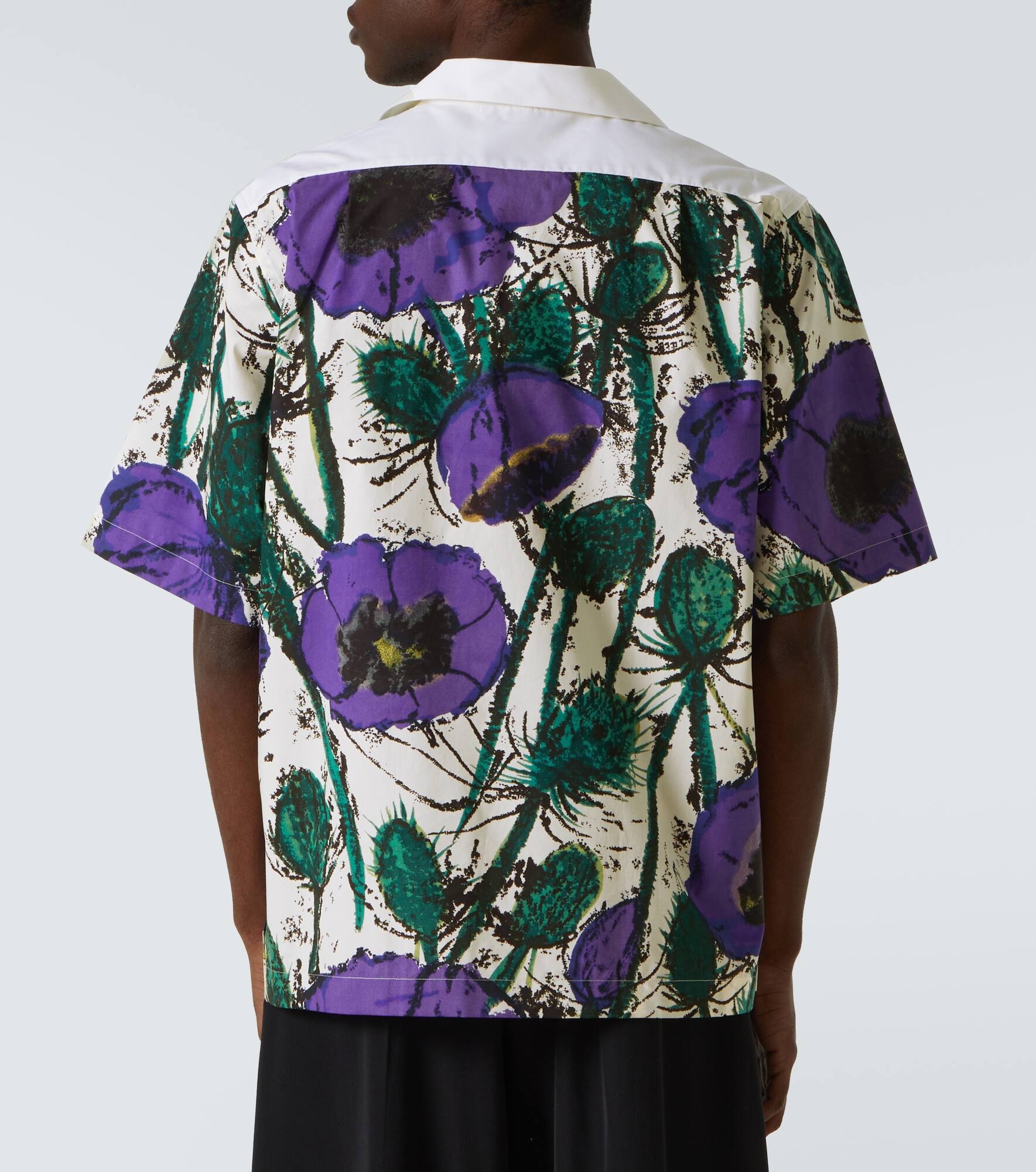 Highlife floral cotton bowling shirt - 4