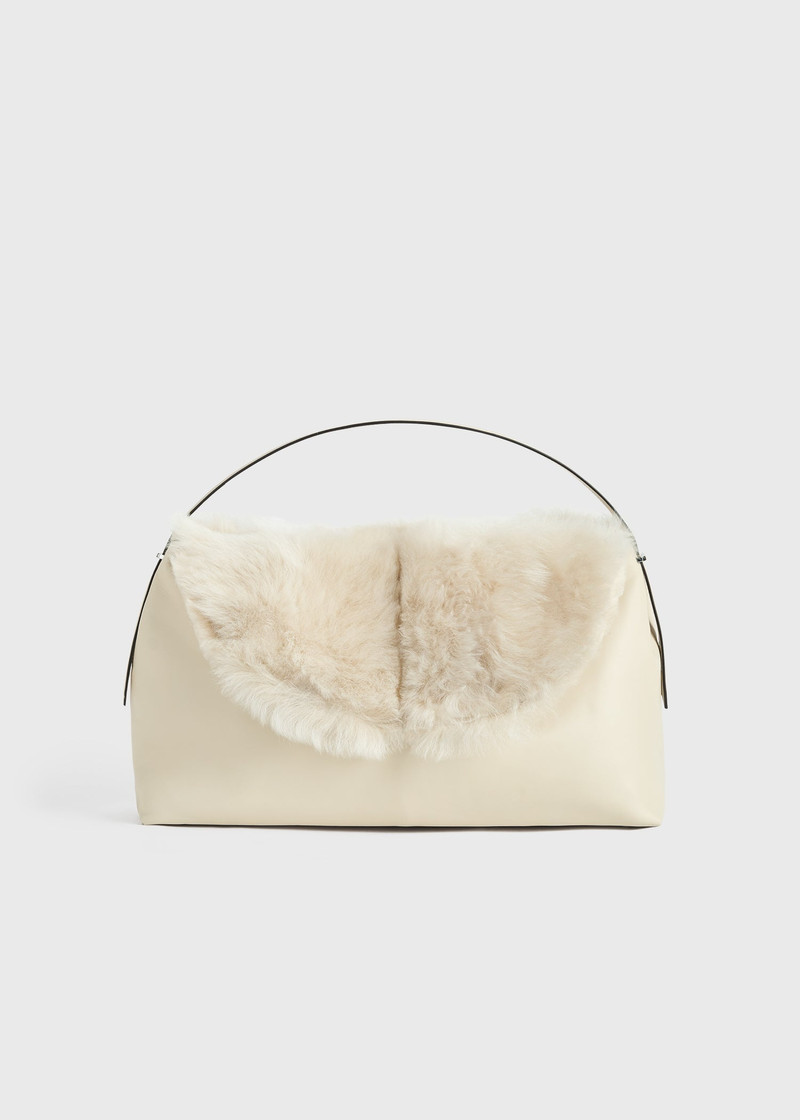 Shearling bag ecru - 1
